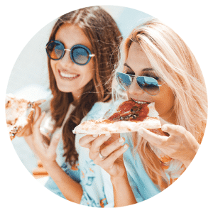 Invisalign Eating Pizza